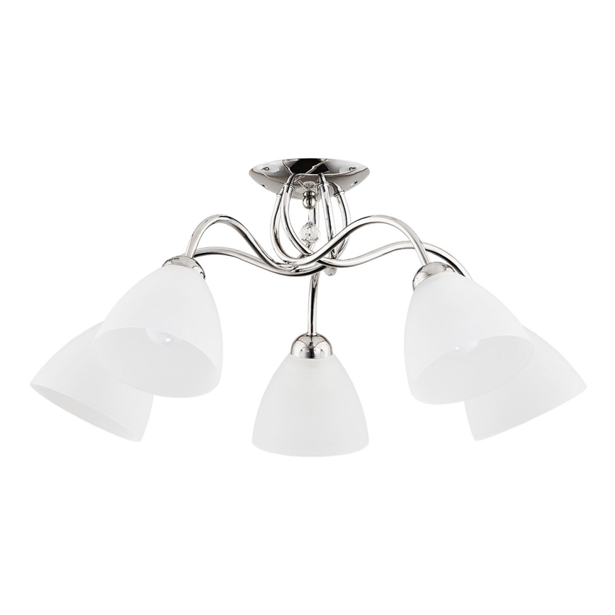 Prisadený luster AMARILLO 5xE27/15W/230V lesklý chróm