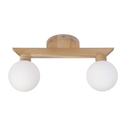 Prisadený luster ANTONIO 2xG9/5W/230V dub/biela