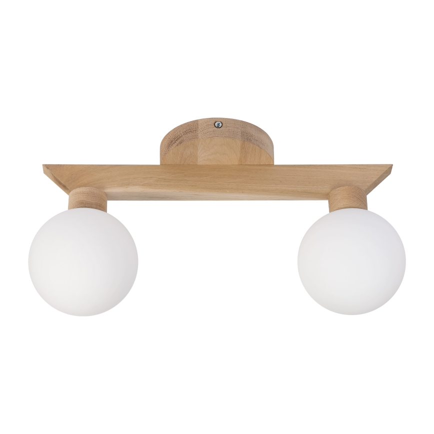 Prisadený luster ANTONIO 2xG9/5W/230V dub/biela