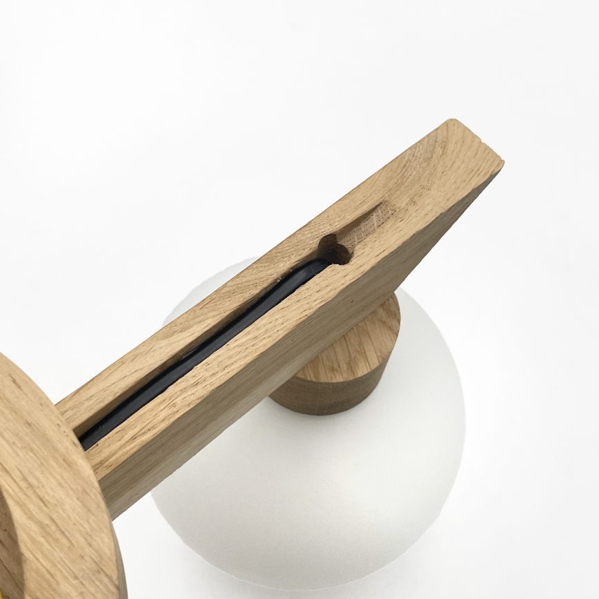 Prisadený luster ANTONIO 2xG9/5W/230V dub/biela