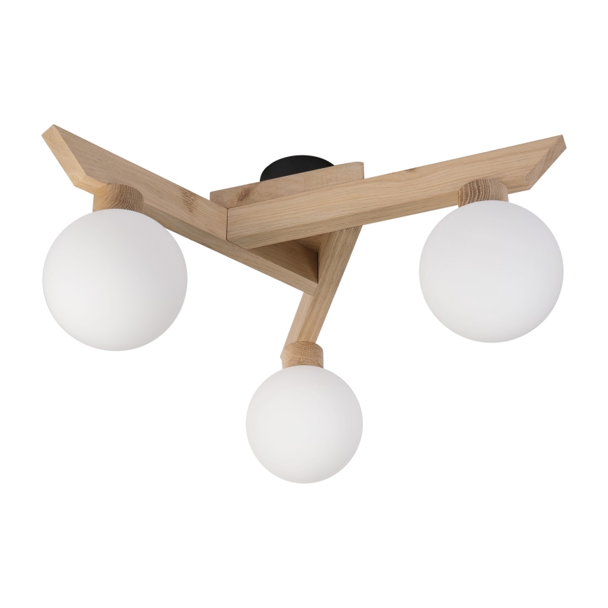 Prisadený luster ANTONIO 3xG9/5W/230V dub/biela