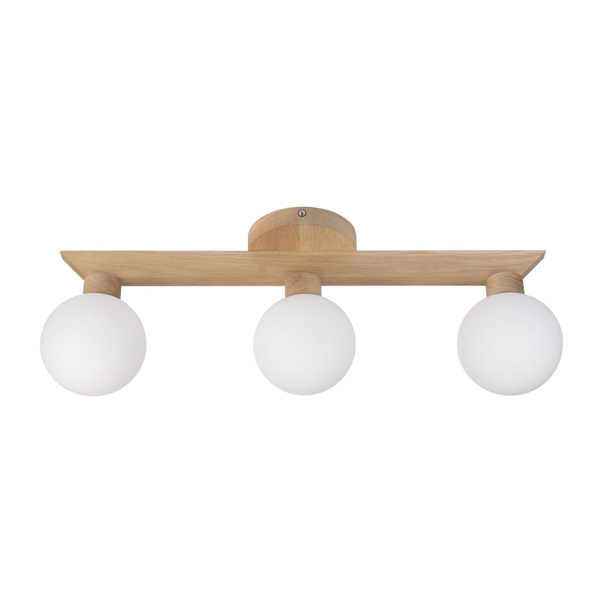 Prisadený luster ANTONIO 3xG9/5W/230V dub/biela