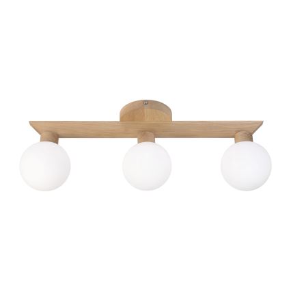 Prisadený luster ANTONIO 3xG9/5W/230V dub/biela