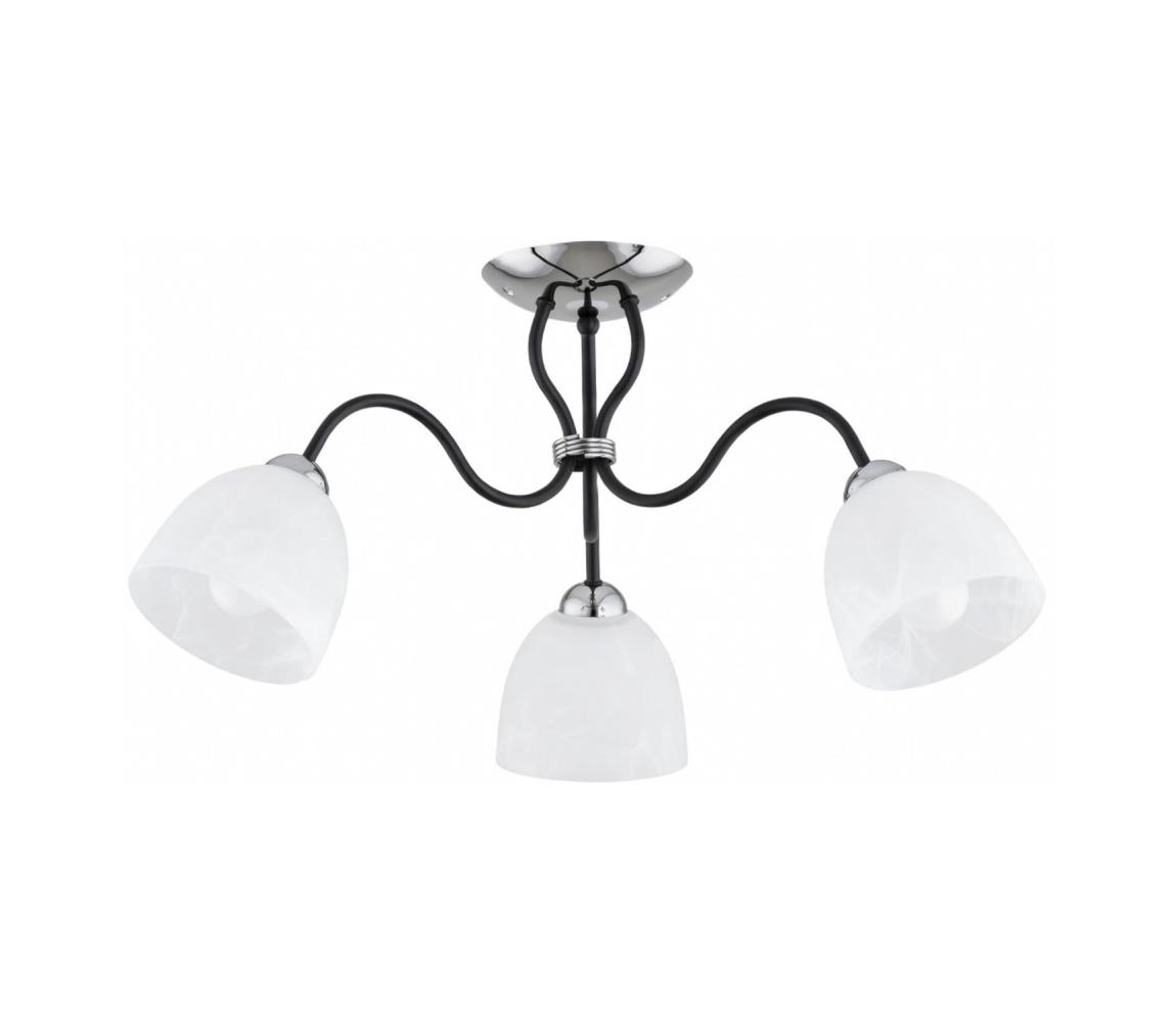 Prisadený luster ARIEL 3xE27/15W/230V lesklý chróm/čierna 62637