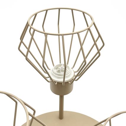 Prisadený luster AUDREY 3xE27/15W/230V, béžový