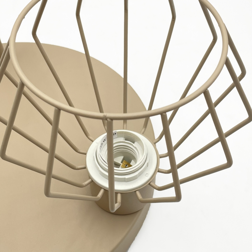 Prisadený luster AUDREY 3xE27/15W/230V, béžový