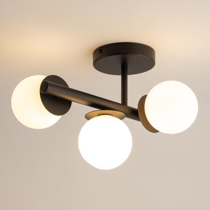 Prisadený luster AVOLA 3xG9/12W/230V čierna