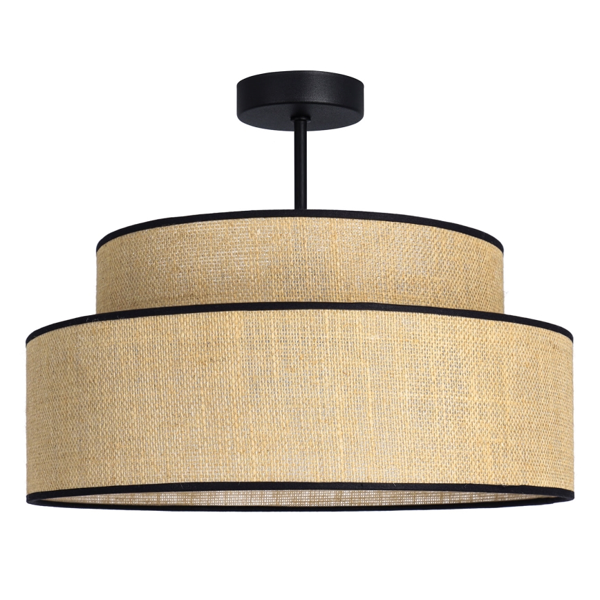 Prisadený luster BOHO 1xE27/60W/230V béžová