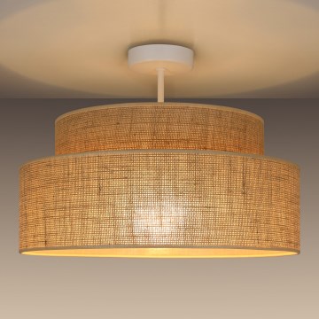 Prisadený luster BOHO 1xE27/60W/230V béžová