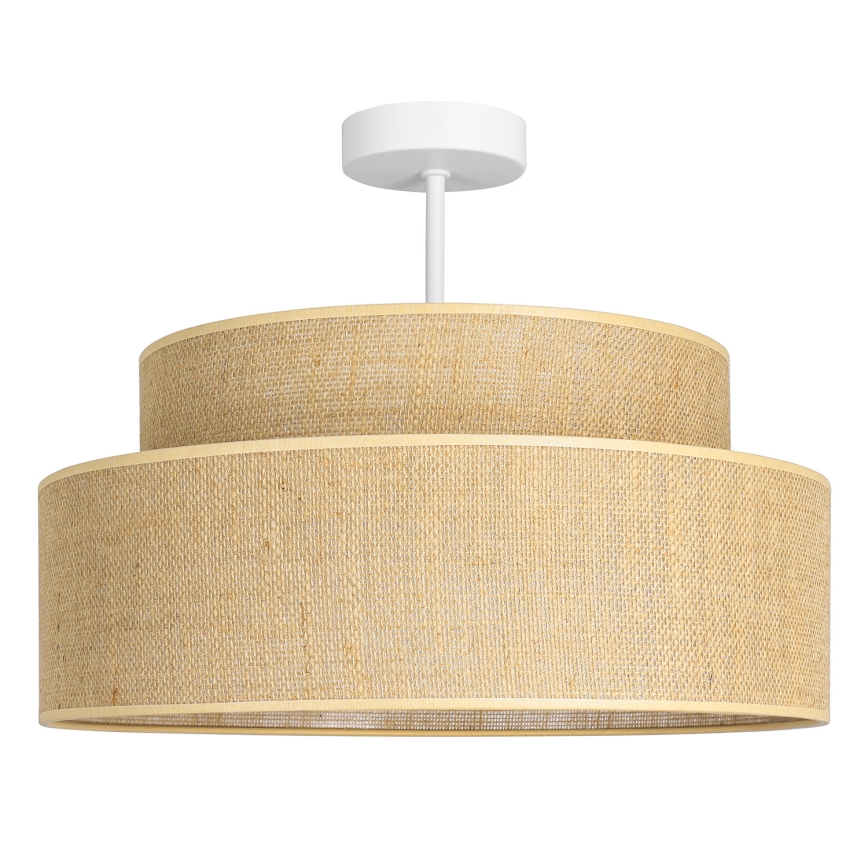 Prisadený luster BOHO 1xE27/60W/230V béžová