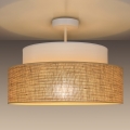 Prisadený luster BOHO 1xE27/60W/230V biela/béžová
