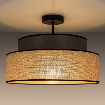 Prisadený luster BOHO 1xE27/60W/230V hnedá/béžová