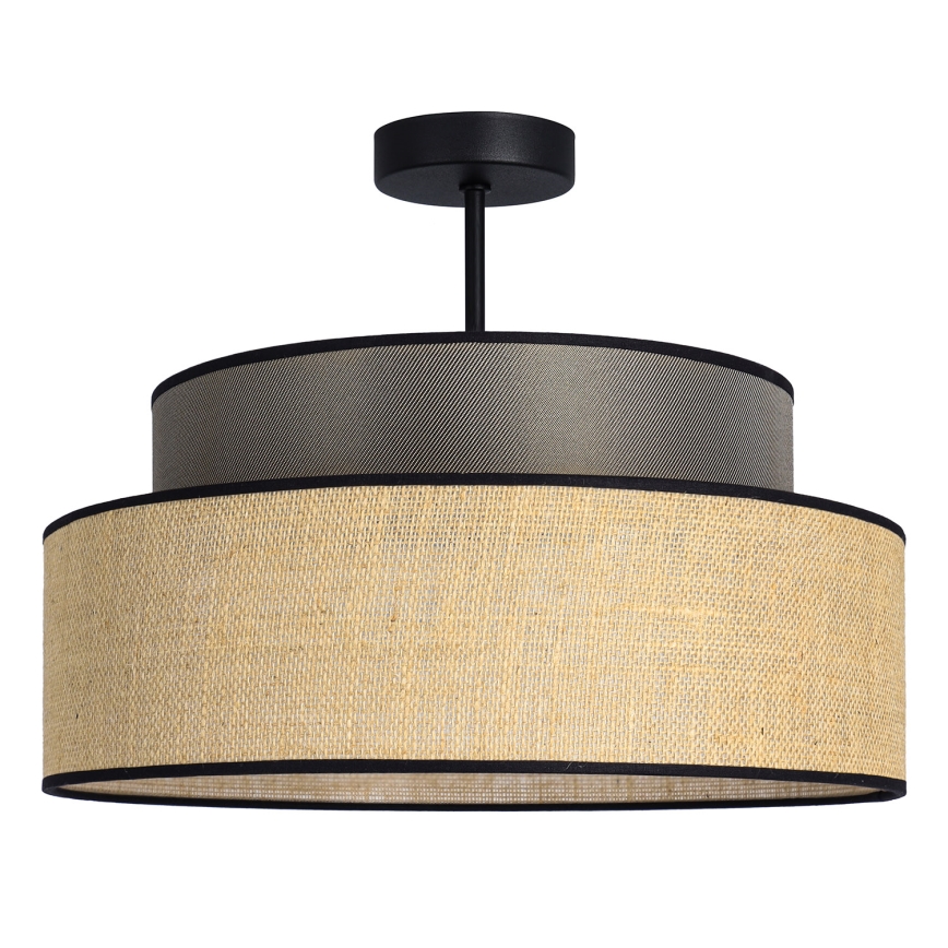 Prisadený luster BOHO 1xE27/60W/230V hnedá/béžová