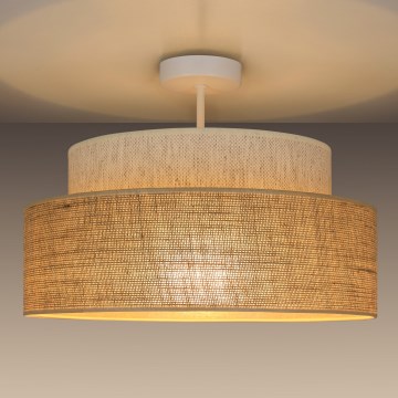 Prisadený luster BOHO 1xE27/60W/230V krémová/béžová
