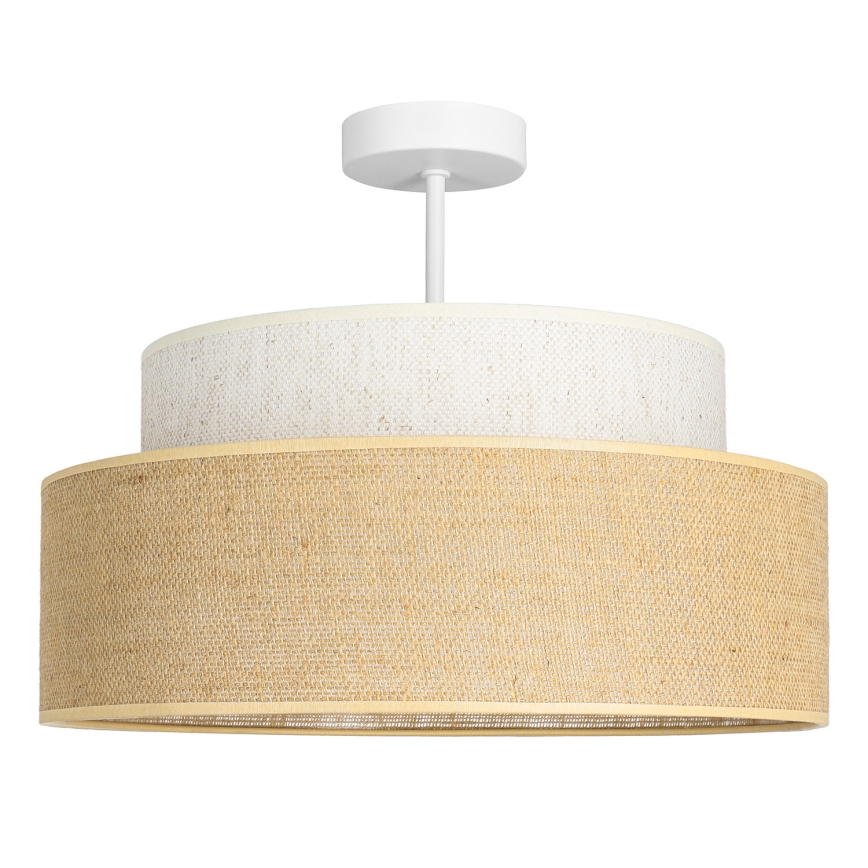 Prisadený luster BOHO 1xE27/60W/230V krémová/béžová