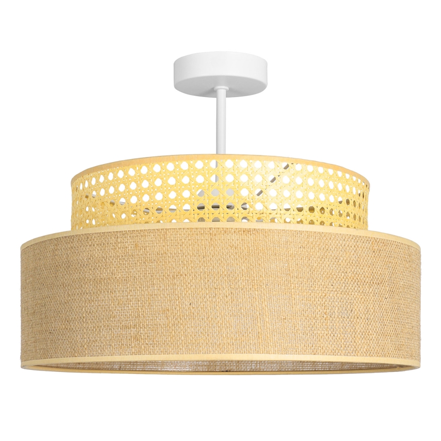 Prisadený luster BOHO 1xE27/60W/230V ratan