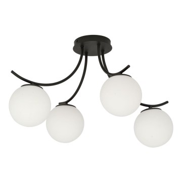 Prisadený luster BOSTON 4xE14/10W/230V čierna