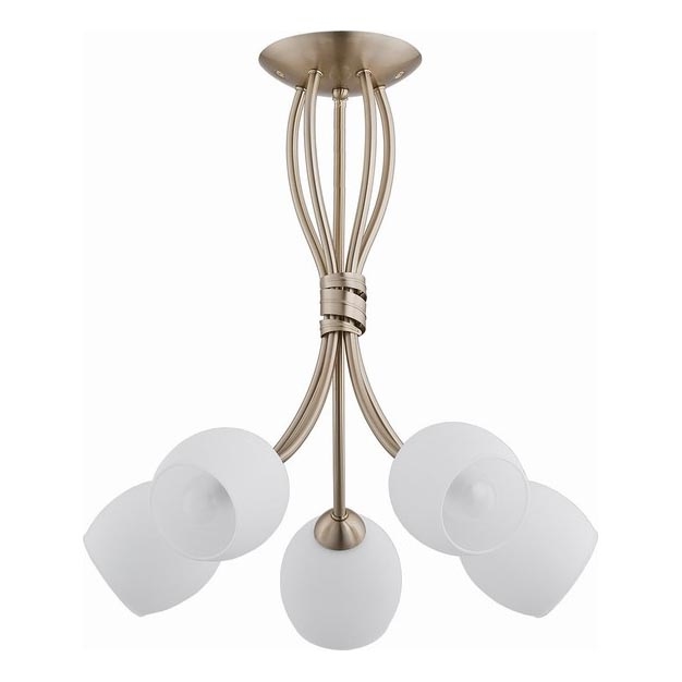 Prisadený luster BUENA 5xE14/10W/230V zlatá