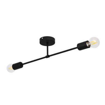Prisadený luster CAMBRIDGE 2xE27/15W/230V čierna