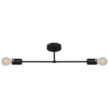 Prisadený luster CAMBRIDGE 2xE27/15W/230V čierna