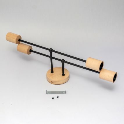 Prisadený luster CAMBRIDGE 4xE27/15W/230V borovica