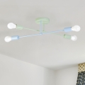 Prisadený luster CAMBRIDGE 4xE27/15W/230V zelená/modrá