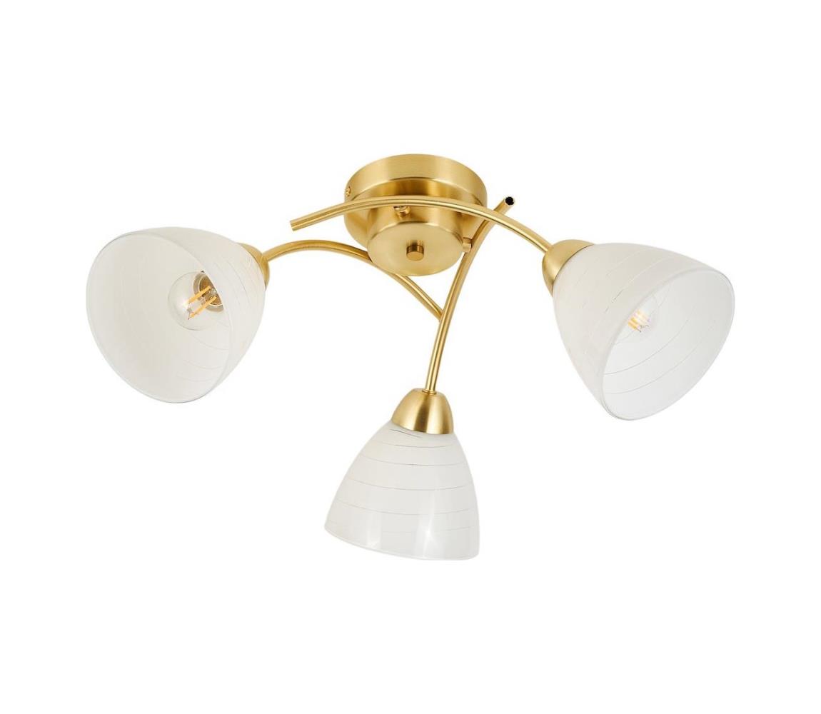 Prisadený luster CLARA 3xE27/15W/230V zlatý ML2760