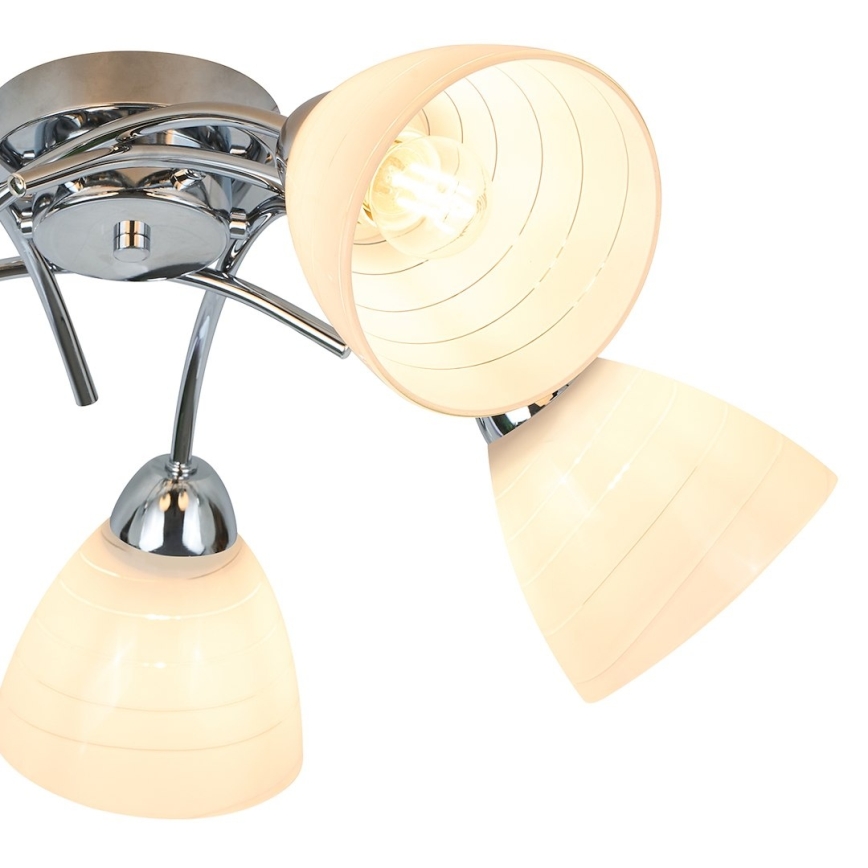 Prisadený luster CLARA 5xE27/15W/230V lesklý chróm
