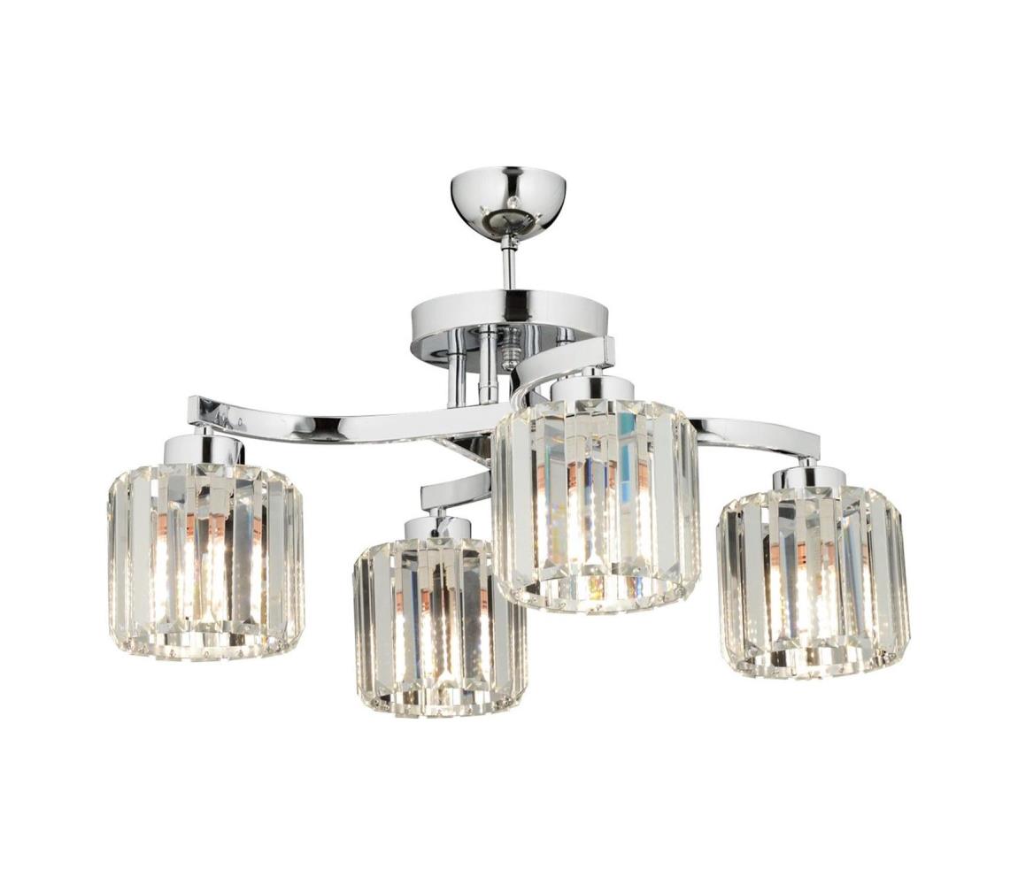 Prisadený luster CRYSTALLINE 4xE27/40W/230V lesklý chróm 683AVN1438