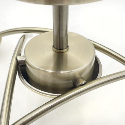 Prisadený luster DONNA 3xE27/60W/230V patina