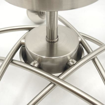 Prisadený luster DONNA 5xE27/60W/230V nikel