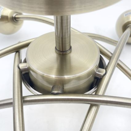 Prisadený luster DONNA 5xE27/60W/230V patina