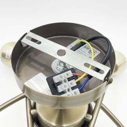 Prisadený luster DONNA 5xE27/60W/230V patina