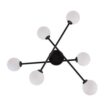 Prisadený luster DORADO 6xG9/28W/230V čierny