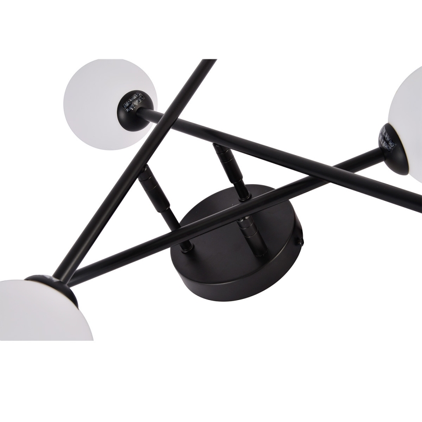 Prisadený luster DORADO 6xG9/28W/230V čierny