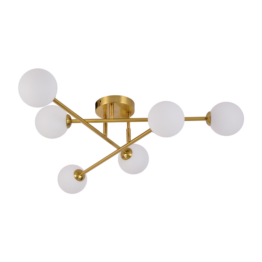 Prisadený luster DORADO 6xG9/28W/230V zlatý