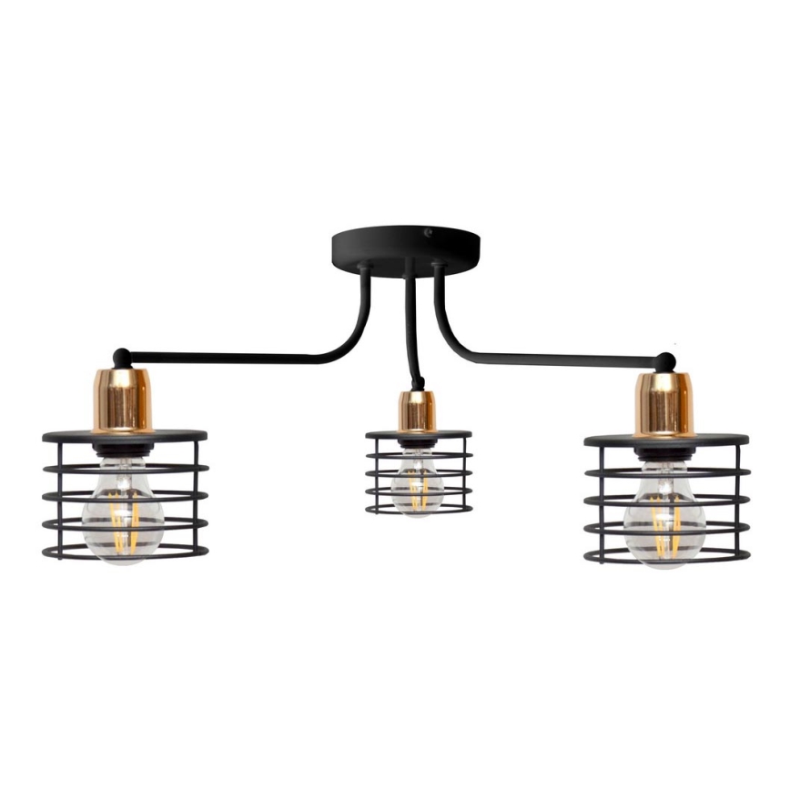 Prisadený luster EDISON 3xE27/15W/230V