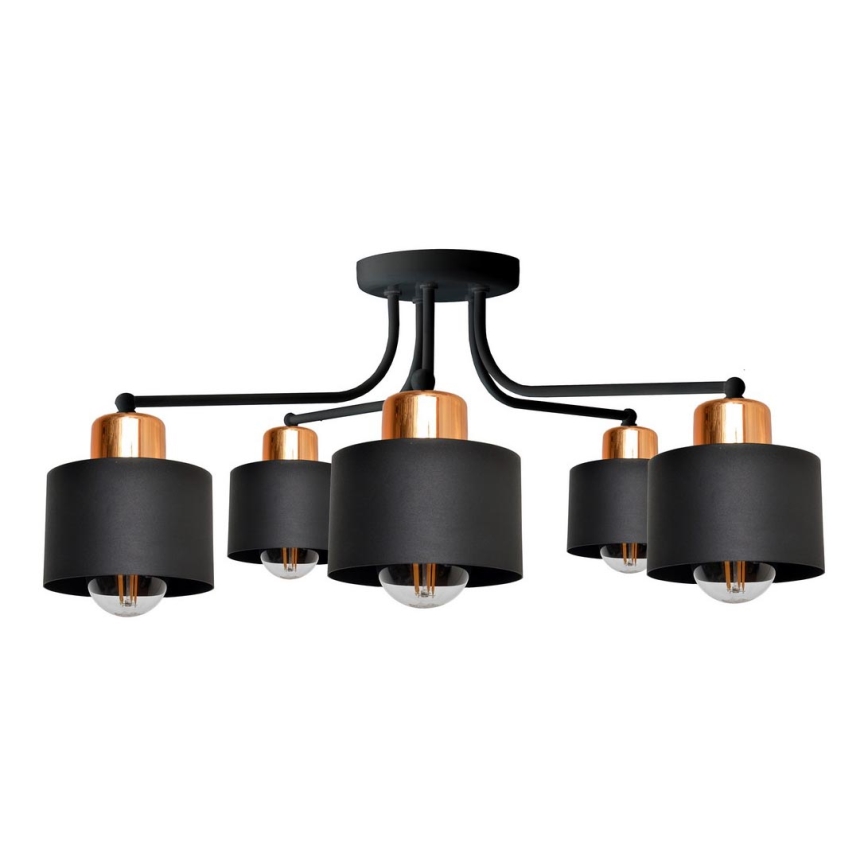 Prisadený luster EDISON 5xE27/15W/230V
