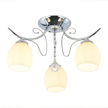 Prisadený luster ELLA 3xE27/15W/230V lesklý chróm