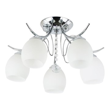 Prisadený luster ELLA 5xE27/15W/230V lesklý chróm