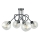 Prisadený luster EVIE 4xE27/60W/230V antracit/číra
