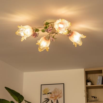 Prisadený luster FIORINTINO 4xE14/40W/230V