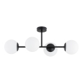 Prisadený luster GLORENA 4xE14/10W/230V čierny