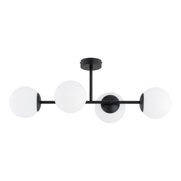 Prisadený luster GLORENA 4xE14/10W/230V čierny