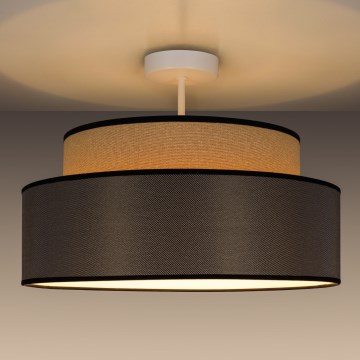 Prisadený luster GRACE 1xE27/60W/230V béžová/hnedá