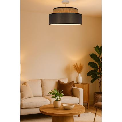 Prisadený luster GRACE 1xE27/60W/230V béžová/hnedá