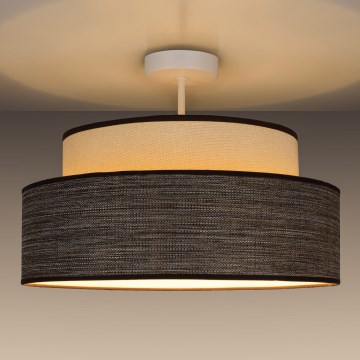 Prisadený luster GRACE 1xE27/60W/230V krémová/hnedá