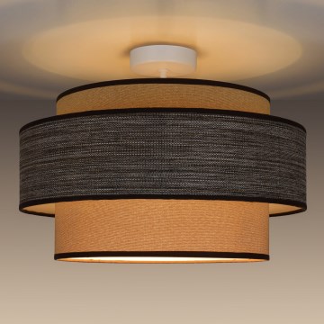 Prisadený luster GRACE 1xE27/60W/230V krémová/hnedá