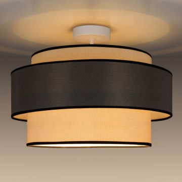 Prisadený luster GRACE 1xE27/60W/230V krémová/šedá