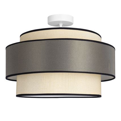 Prisadený luster GRACE 1xE27/60W/230V krémová/šedá